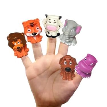 Imagem de Lembrancinha Safari 30 Dedoches Brinquedos Fazendinha Bichinho Animal