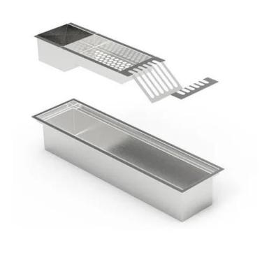 Imagem de 77,5 Cm Canal Escorredor De Louças Embutido De Inox Custo Top - ClickF