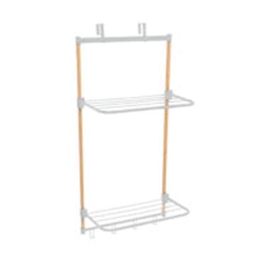 Imagem de Varal De Porta Em Bambu Com Hastes Metálicas - Simplo