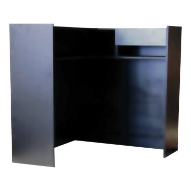 Imagem de Balcão em L Caixa Atendimento Recepção Preto Cód.200