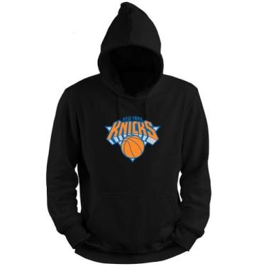 Imagem de Blusa Moletom Capuz Basquete New York Knickss Basketball Nba - Loja Wh