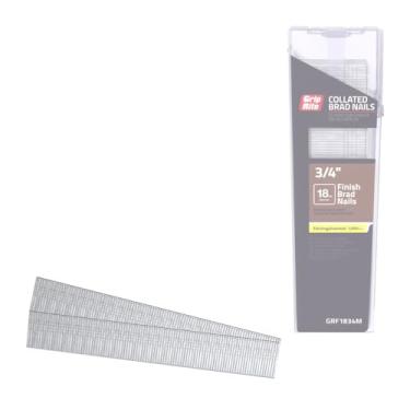 Imagem de Grip Rite Prime Guard GRF1834M Pregos galvanizados com coleta reta, calibre 18, 1,9 cm