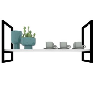 Imagem de Prateleira Suspensa Teto Cozinha suporte industrial nicho industrial n