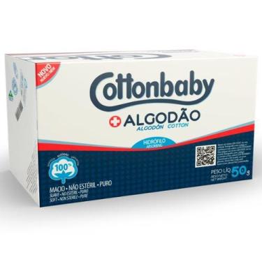Imagem de Algodão em Rolo Branco Hidrófilo Cottonbaby 50 gramas