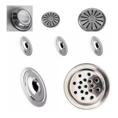 Imagem de Kit Dispositivos Inox Encaixe Cano De 50mm Para Piscinas - RR PISCINAS