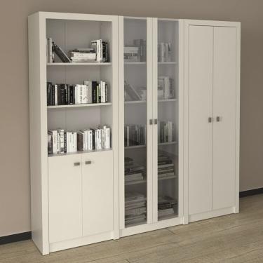 Imagem de Kit 3 Armários Multiuso de Escritório com 6 Portas