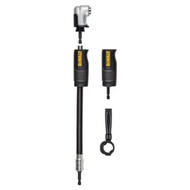 Imagem de DEWALT Adaptador de broca de ângulo reto, FlexTorq, sistema 4 em 1, compacto, eixo flexível reto, 30,5 cm (DWAMRASETFT)