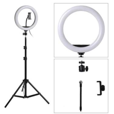 Imagem de Kit 2 Ring Light Iluminador Led 12 Polegada 30cm + Tripé 1,10m Profiss