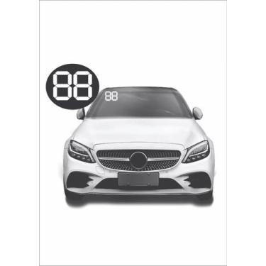 Imagem de Adesivo Número Ano Do Carro Concessionária 100 Pares 22x15cm - Resitan