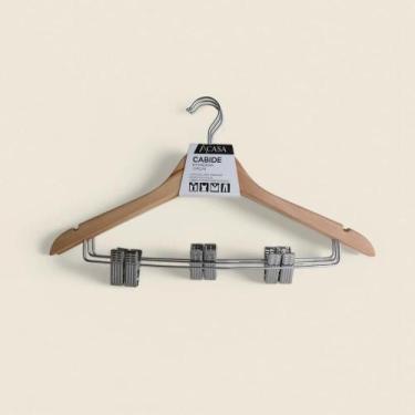 Imagem de Cabide com Prendedor Madeira 3 peças - ACASA