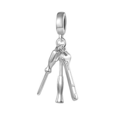 Imagem de Charme de Sapatos e Saia em Prata 925 - Pulseira Pandora DIY para Senh