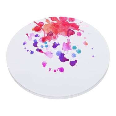 Imagem de PATIKIL Papel aquarela de 15 cm a granel, 20 folhas de papel de tinta de algodão aquarela prensa a frio 42 kg/250 g/m2 redondo para pintura artística artistas materiais de desenho