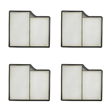 Imagem de HUAYUWA Kit de acessórios de peças de aspirador de pó compatível com Robo-rock S9 maxV Ultra/Saros 10/G30, almofada de pano de esfregão de substituição para aspirador de pó robô/filtro HEPA (4 filtros