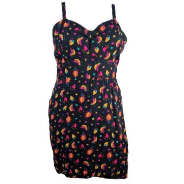 Imagem de Vestido Doce Atitude Plus Size Preto Banana