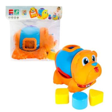 Imagem de Cachorro Didático para Encaixar Peças, Brinquedo Educativo, 21cm x 15cm x 15cm, +18 Meses