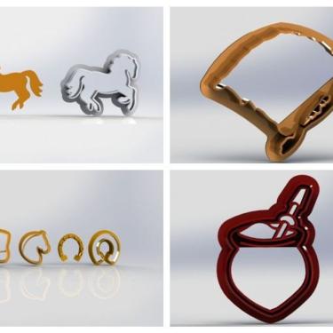 Imagem de Cortador 2 Especial Semana Farroupilha Gaúcho Tamanho 3Cm