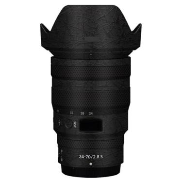 Imagem de Adesivo de câmera antiarranhões com tampa de lente para Nikon z 24-70 mm F2.8S Película protetora decalque protetor corporal 24-70 2,8 (contorno preto brilhante)