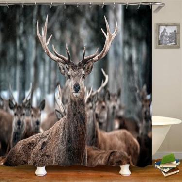 Imagem de Cortinas de chuveiro de leão de cavalo impressão zebra elefante cortinas de banheiro à prova d'água poliéster pano decoração 180 * 240 cm cortina, DM6282, W90xH180 cm