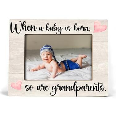 Imagem de XDFVL Porta-retrato para avós, porta-retrato 10 x 15 (cor creme)