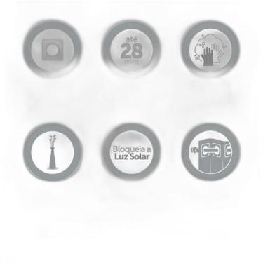 Imagem de Cortina Blackout PVC 2,20m x 1,30m - Controle e Privacidade - Mercado 