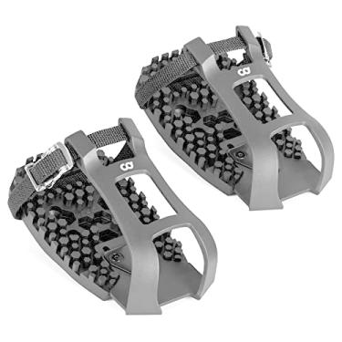 Imagem de CyclingDeal Suporte de clipe de dedo para bicicleta SOMENTE – Compatível com pedais Peloton Bike & Bike + – Converta pedais Delta Look em pedais de dupla função – Passeie com tênis