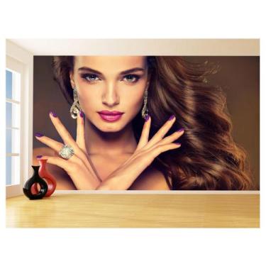 Imagem de Papel De Parede Salão De Beleza Maquiagem Make 3,5M Slb76 - Você Decor