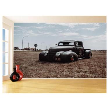 Imagem de Papel De Parede 3D Carro Antigo Hot Rod Custom 3,5M Cxr59 - Você Decor