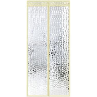 Imagem de Porta De Tela Magnética Isolada, à Prova De Vento Ar Condicionado Resistente Ao Frio Cortina Divisória Portas Dobráveis Bi-fechamento Automático, Para Varanda Portas Desli, F, 140x220CM