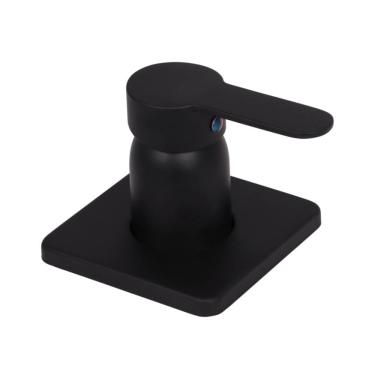 Imagem de Acabamento de Misturador Monocomando Redondo para Banheiro Guaporé - Pingoo.casa - Preto