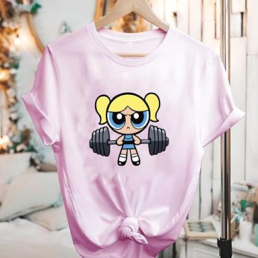 Imagem de Camisetas Meninas Super Poderosas Manga Curta Blusão - Eletron Fashion