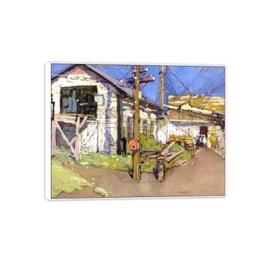 Imagem de MUHJDYC Jane Peterson Canvas Wall Art - Pintura famosa pôster reprodução - quadro branco para decoração de sala de estar (um pouco antigo) 20x25cm-8x10in