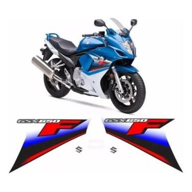 Imagem de Kit Adesivos Compatível Suzuki Gsx 650F 2011 Azul - Spts