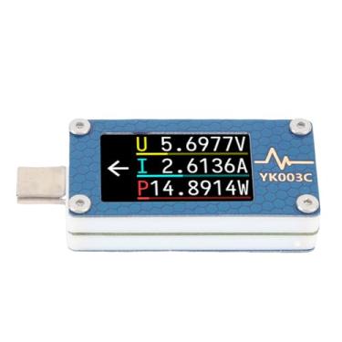 Imagem de Eujgoov Testador USB C, Tensão USB C Multímetro, Medidor de Testador de Energia Atual, Suporte de Medição 0-24V PD3.1 AVS TBT4 USB4, M4F 240MHz