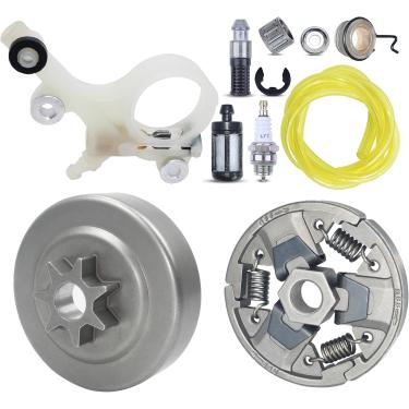 Imagem de Tambor de embreagem com tampa de roda dentada de 825.5 cm-7T com substituição de bomba de óleo para motosserras Stihl MS271 MS291 MS 291 271 com arruela de rolamento de agulha E-Clip engrenagem