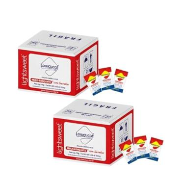 Imagem de Adoçante Lowçucar Plus Tradicional Sachê Caixa com 400 sachês de 0.5g Com Sucralose