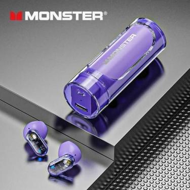 Imagem de Fone de Ouvido MonsterGT06 Sem Fio Bluetooth 5.1, Violeta
