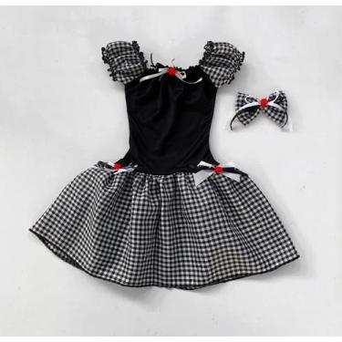 Imagem de Vestido Caipira São João Quermece Xadrez Infantil Adulto  Envio Imedia