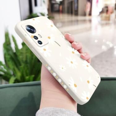 Imagem de Capa de celular com estampa de margaridas lisas para Xiaomi 15 14T 14 13 13T 12 11 Ultra 12T 10T 11T Pro Lite Poco X7 F5 F4 X4 M4 Pro 5G GT, branca, para Mi 11 Ultra
