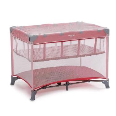 Imagem de Berço Portátil 0-18kg Com Mosquiteiro Rosa Baru - Voyage