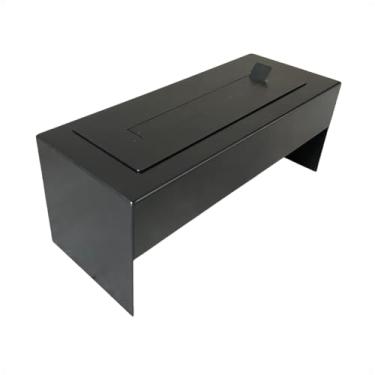 Imagem de Lareira Ecológica Portátil Industrial Preta com 50 cm