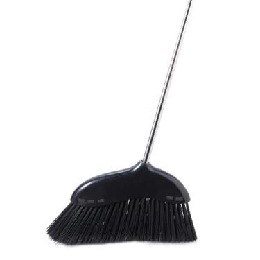 Imagem de Yocada Vassoura de 43 cm e 45,7 cm, preta, para ambientes internos e externos, para pátio, garagem, lobby, shopping, mercado, casa, cozinha, escritório, pêlos de animais de estimação, lixo, 57,9