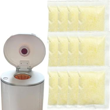 Imagem de Pacote com 12 refis de filtro de carbono absorvente de odor para balde de fraldas Munchkin Step, refis eliminadores de odor para Arm & Hammer Puck cartucho de bicarbonato de sódio (sabor limão)