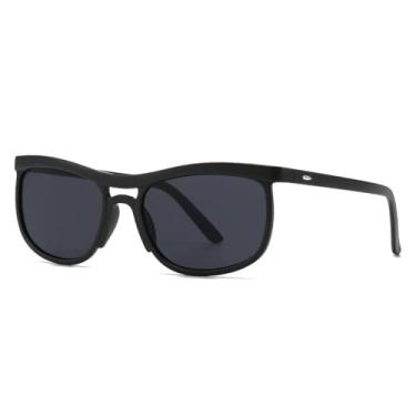 Imagem de Óculos de sol da moda, masculino e feminino, retrô, retangular, oval (TTYJ387-6)