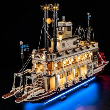 Imagem de MENZAVA LED Light Set Compatible with Lego River Steamboat Ideas 21356 Building Blocks Model - Model Set NOT Included