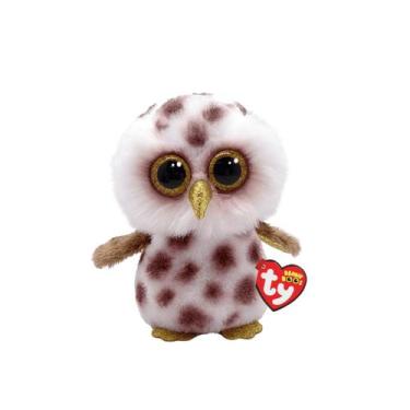 Imagem de Bicho de Pelúcia Ty Beanie Boos Coruja Whoolie 14cm Original com Olhos