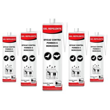 Imagem de Kit 15 Tubos De Gel Repelente Contra Pombos E Morcegos Rogama