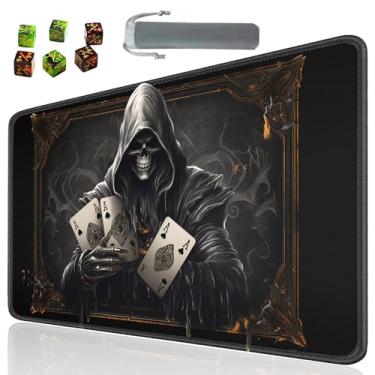 Imagem de SOTWONSO Jogo de tabuleiro para tapete de mesa TCG tamanho 60 x 35 cm mousepad compatível com MTG RPG CCG jogo de cartas colecionáveis tapetes com 6 dados (Playmat 171)