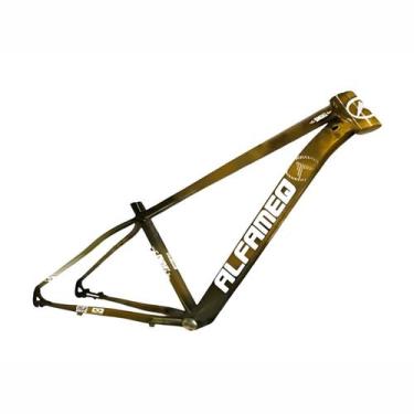 Imagem de Quadro Bicicleta Aro 29 Alfameq Smoke Bike MTB, 15, Dourado