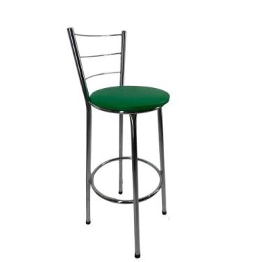Imagem de Kit banqueta alta cromada cozinha gourmet americana bar - FortMix, Ver