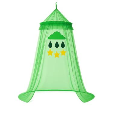 Imagem de Crianças cama lace mosquiteiro net, portátil crianças cama net(Verde)